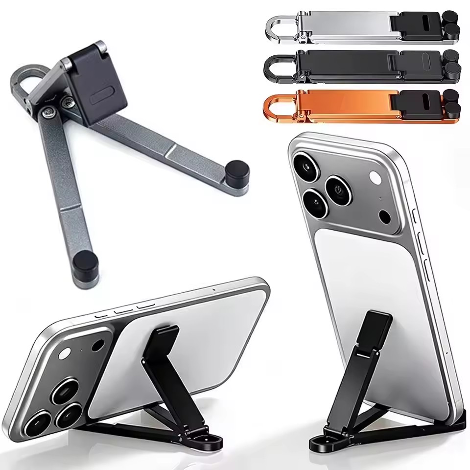 Taco Stand Holder - Penyangga Ponsel Lipat dengan Gantungan Kunci,