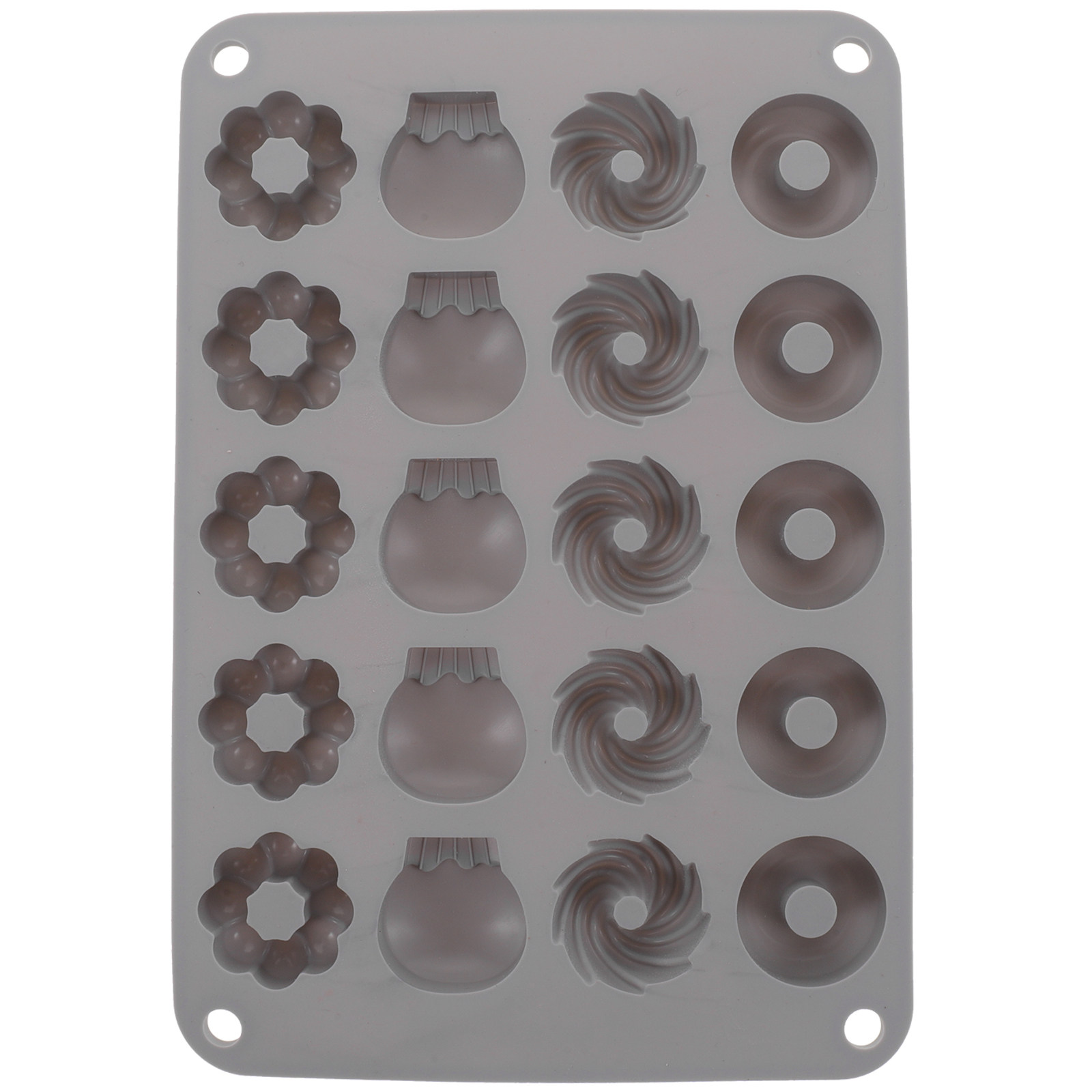 Cetakan Donat Cokelat Mini, Ba - Donut Mold Silicone ulasan dan harga